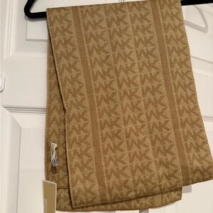 Michael Kors Tan Monogram Scarf